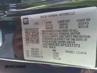 2023 Chevrolet Colorado 2WD LT z VIN 1GCGSCEC1P1237372, wystawiony jako IAAI lot #42033066 z przebiegiem 17 688 mil mil oraz . Historia ofert i sprzedaży dostępna na DreamBid. Obrazek 9.