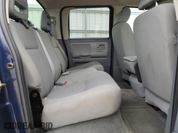 2006 Dodge Dakota SLT with VIN 1D7HW48K36S534305, listed as a Copart auction lot 50949035 with 185,537 mi miles and Salvage Title. Bid and sale history available at carsss.com. Image 10.