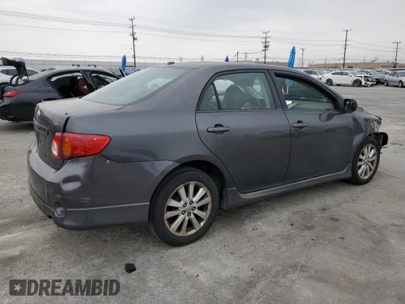 2010 Toyota Corolla with VIN 1NXBU4EE0AZ380553, listed as a Copart auction lot 53377225 with 196,832 mi miles and Clean Title. Bid and sale history available at carsss.com. Image 3.