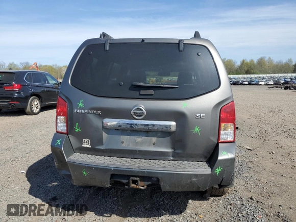 2008 Nissan Pathfinder SE with VIN 5N1AR18B08C652113, listed as a Copart auction lot 53815925 with 252,770 mi miles and Salvage title. Bid and sale history available at DreamBid. Image 6.