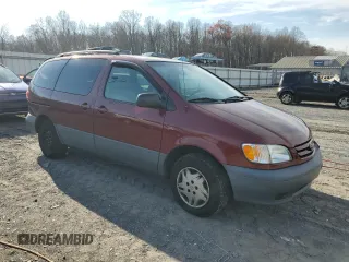 2002 Toyota Sienna LE with VIN 4T3ZF13C62U503242, listed as a Copart auction lot 81614164 with 126,234 mi miles and Salvage Title. Bid and sale history available at carsss.com. Image 4.