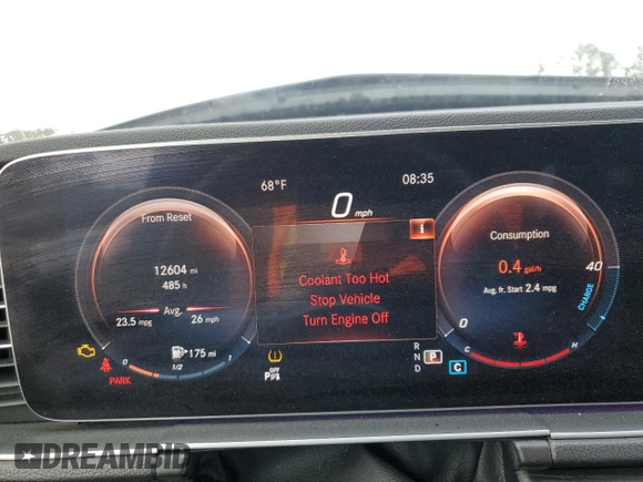 2020 Mercedes-Benz GLE 350 with VIN 4JGFB4JB3LA150321, listed as a Copart auction lot 51049295 with 12,604 mi miles and Salvage title. Bid and sale history available at DreamBid. Image 9.