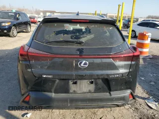 2021 Lexus UX with VIN JTHR9JBH4M2053802, listed as a Copart auction lot 48591765 with 46,150 mi miles and Salvage Title. Bid and sale history available at carsss.com. Image 6.