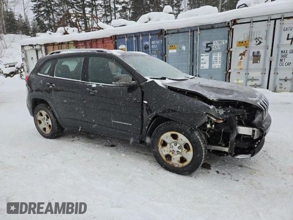 2015 Jeep Cherokee Sport with VIN 1C4PJMAB1FW609087, listed as a Copart auction lot 42592075 with 123,093 mi miles and Salvage Title. Bid and sale history available at carsss.com. Image 4.