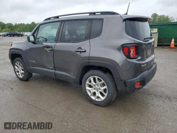 2018 Jeep Renegade Latitude с VIN ZACCJBBB5JPH08888, выставлен на аукционе Copart как лот 58801395 с пробегом 113 331 миль миль и Списание • Salvage title. История ставок и продаж доступна на DreamBid. Изображение 2.