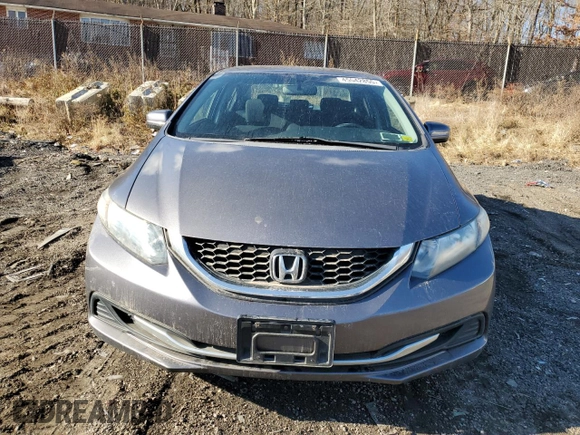 2014 Honda Civic Sedan LX with VIN 2HGFB2F55EH506012, listed as a Copart auction lot 45542855 with 186,712 mi miles and Salvage Title. Bid and sale history available at carsss.com. Image 5.