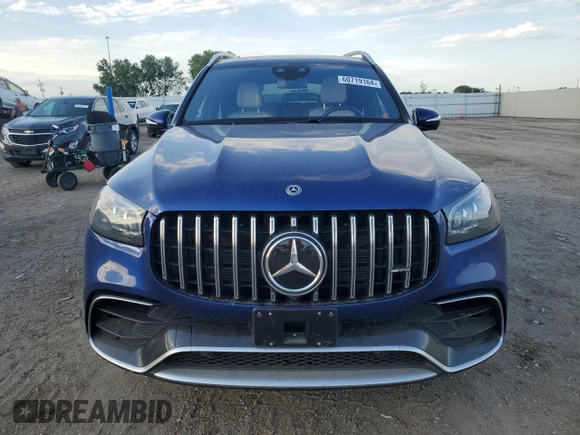 2021 Mercedes-Benz GLS 63 AMG with VIN 4JGFF8KE0MA387631, listed as a Copart auction lot 60719164 with 46,530 mi miles and Salvage Title. Bid and sale history available at DreamBid. Image 5.