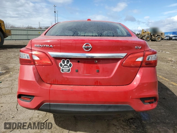 2018 Nissan Sentra SV with VIN 3N1AB7AP3JY252676, listed as a Copart auction lot 53243265 with 97,746 mi miles and Salvage Title. Bid and sale history available at carsss.com. Image 6.
