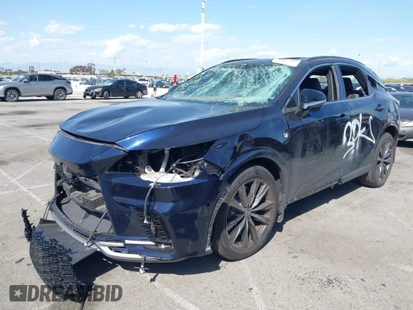 2023 Lexus RX 350 with VIN 2T2BAMCA3PC017131, listed as a IAAI auction lot 41965100 with 23,344 mi miles and . Bid and sale history available at DreamBid. Image 6.