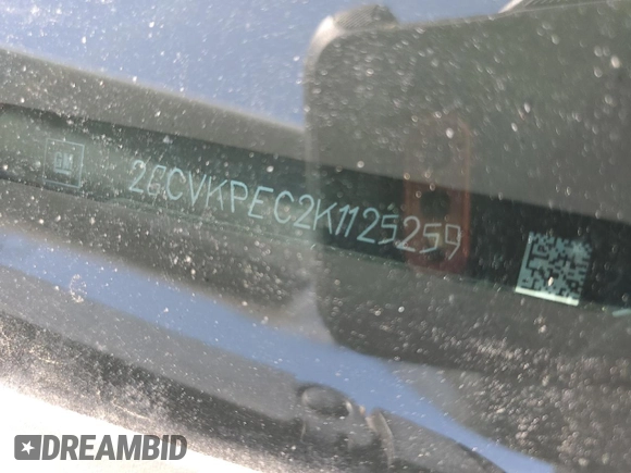 2019 Chevrolet Silverado 1500 LT with VIN 2GCVKPEC2K1125259, listed as a Copart auction lot 56217025 with 61,698 mi miles and Salvage Title. Bid and sale history available at DreamBid. Image 12.