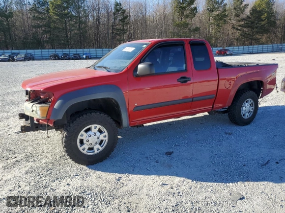 2008 Chevrolet Colorado 1LT with VIN 1GCDS19EX88168161, listed as a Copart auction lot 88288835 with 153,042 mi miles and Salvage Title. Bid and sale history available at DreamBid. Image 1.