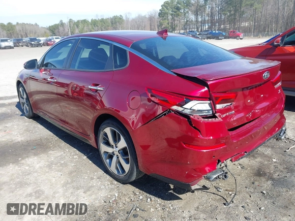 2019 Kia Optima LX with VIN 5XXGT4L32KG332395, listed as a IAAI auction lot 41606749 with 58,532 mi miles. Bid and sale history available at carsss.com. Image 3.
