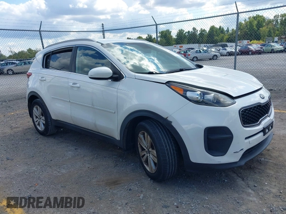 2017 Kia Sportage LX with VIN KNDPM3ACXH7298783, listed as a IAAI auction lot 40378233 with 77,423 mi miles. Bid and sale history available at carsss.com. Image 1.