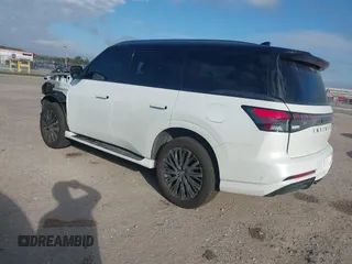 2025 Infiniti QX80 Autograph z VIN JN8AZ3CC3S9600743, wystawiony jako IAAI lot #41541726 z przebiegiem 2 830 mil mil oraz . Historia ofert i sprzedaży dostępna na DreamBid. Obrazek 3.