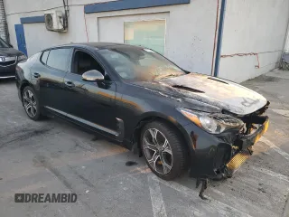 2020 Kia Stinger GT-Line with VIN KNAE15LA5L6076963, listed as a Copart auction lot 79662304 with Not Provided miles and Non Repairable. Bid and sale history available at DreamBid. Image 4.
