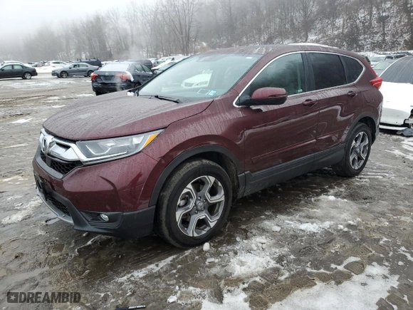 2018 Honda CR-V EX with VIN 7FARW2H51JE054660, listed as a Copart auction lot 44739035 with 17,872 mi miles and Non Repairable. Bid and sale history available at carsss.com. Image 1.