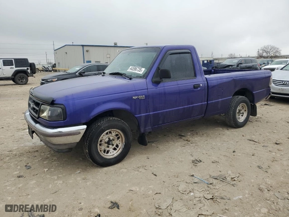 1995 Ford Ranger Splash with VIN 1FTCR10U1STA12087, listed as a Copart auction lot 44596735 with 212,927 mi miles and Salvage Title. Bid and sale history available at carsss.com. Image 1.