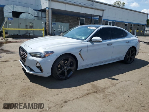 2019 Genesis G70 Advanced with VIN KMTG44LA9KU019674, listed as a Copart auction lot 63004515 with 60,493 mi miles and Salvage title. Bid and sale history available at DreamBid. Image 1.