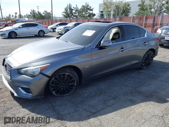 2018 Infiniti Q50 Sport with VIN JN1EV7AP5JM366187, listed as a IAAI auction lot 40753223 with 104,765 mi miles and . Bid and sale history available at carsss.com. Image 19.