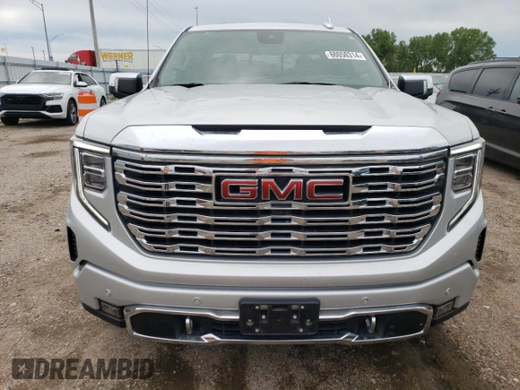 2022 GMC Sierra 1500 with VIN 3GTUUGET9NG526647, listed as a Copart auction lot 60050314 with 42,757 mi miles and Salvage Title. Bid and sale history available at DreamBid. Image 5.
