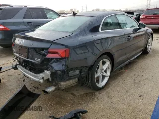 2018 Audi A5 Premium Plus with VIN WAUTNAF51JA091151, listed as a Copart auction lot 49102415 with 50,032 mi miles and Salvage Title. Bid and sale history available at DreamBid. Image 3.