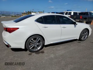 2019 Acura TLX Advance with VIN 19UUB2F80KA009509, listed as a Copart auction lot 48239715 with 44,567 mi miles and Salvage title. Bid and sale history available at DreamBid. Image 3.
