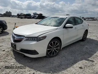 2015 Acura TLX Technology z VIN 19UUB3F52FA004796, wystawiony jako Copart lot #47502055 z przebiegiem Nie podano mil oraz Szkoda całkowita • Salvage title. Historia ofert i sprzedaży dostępna na DreamBid. Obrazek 1.