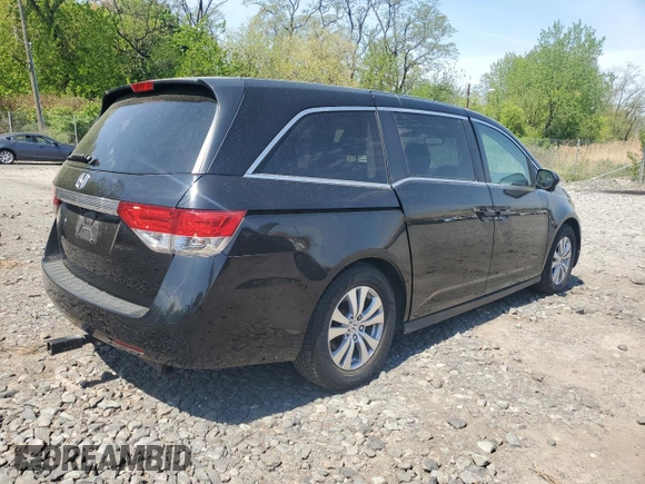 2014 Honda Odyssey EX-L with VIN 5FNRL5H69EB088348, listed as a Copart auction lot 55472845 with 83,222 mi miles and Clean title. Bid and sale history available at DreamBid. Image 3.