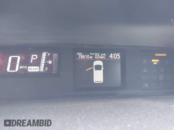 2016 Toyota Prius One with VIN JTDKDTB35G1121309, listed as a IAAI auction lot 42053038 with 78,610 mi miles and . Bid and sale history available at DreamBid. Image 15.