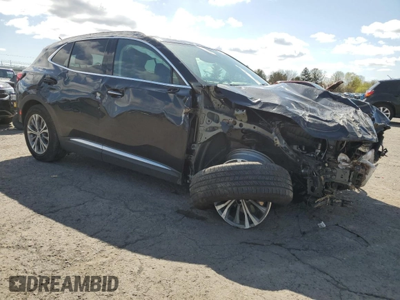 2022 Buick Envision Preferred with VIN LRBAZLR44ND135563, listed as a Copart auction lot 52288625 with Not Provided miles and Salvage Title. Bid and sale history available at DreamBid. Image 4.