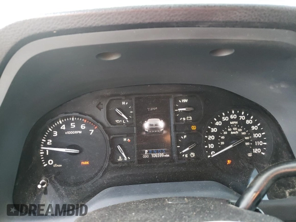 2019 Toyota Tundra 2WD SR with VIN 5TFRY5F12KX254591, listed as a Copart auction lot 43749055 with 106,599 mi miles and Clean Title. Bid and sale history available at carsss.com. Image 9.