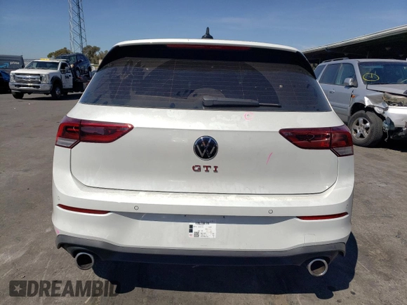 2024 Volkswagen Golf GTI Autobahn with VIN WVWVA7CD8RW135246, listed as a Copart auction lot 72727504 with 3,442 mi miles and Salvage Title. Bid and sale history available at carsss.com. Image 6.