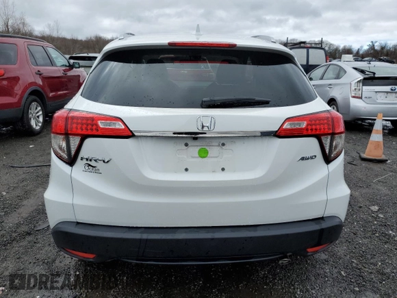 2021 Honda HR-V EX with VIN 3CZRU6H51MM736084, listed as a Copart auction lot 49614805 with 53,282 mi miles and Salvage Title. Bid and sale history available at carsss.com. Image 6.