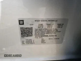 2020 Cadillac XT5 Premium Luxury AWD с VIN 1GYKNDRS0LZ133776, выставлен на аукционе Copart как лот 50873725 с пробегом 37 045 миль миль и Списание • Salvage title. История ставок и продаж доступна на DreamBid. Изображение 12.