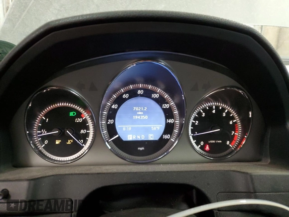 2009 Mercedes-Benz C 300 Sport with VIN WDDGF54X39F225434, listed as a Copart auction lot 53141085 with 194,350 mi miles and Salvage title. Bid and sale history available at DreamBid. Image 9.