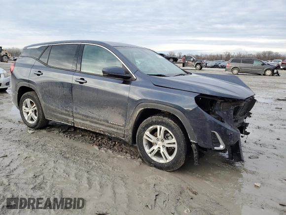 2018 GMC Terrain SLE with VIN 3GKALMEV9JL280193, listed as a Copart auction lot 46671245 with 185,753 mi miles and Salvage Title. Bid and sale history available at carsss.com. Image 4.