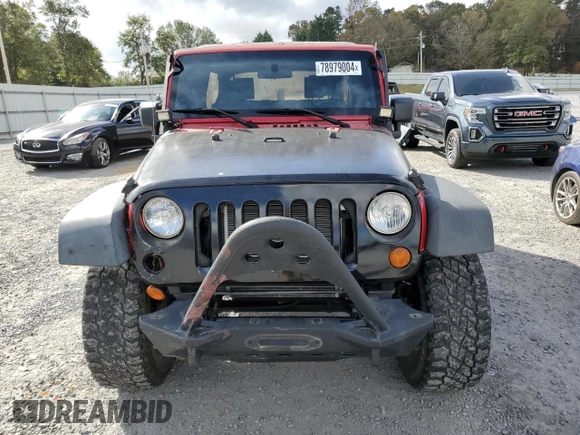 2008 Jeep Wrangler Unlimited X with VIN 1J4GB39198L515007, listed as a Copart auction lot 78979004 with 158,929 mi miles and Salvage Title. Bid and sale history available at DreamBid. Image 5.