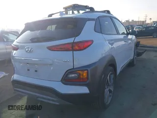 2020 Hyundai Kona Ultimate with VIN KM8K53A55LU556724, listed as a IAAI auction lot 41370388 with 23,651 mi miles. Bid and sale history available at carsss.com. Image 4.