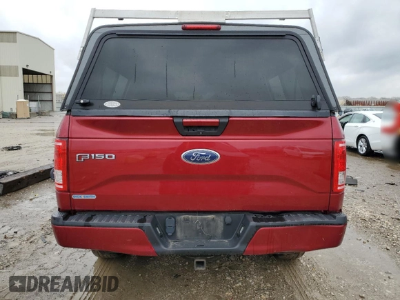 2017 Ford F-150 XL with VIN 1FTFX1EG5HKE50762, listed as a Copart auction lot 51812025 with 101,838 mi miles and Salvage title. Bid and sale history available at DreamBid. Image 6.