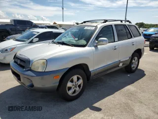 2005 Hyundai Santa Fe GLS with VIN KM8SC13E25U002566, listed as a Copart auction lot 73711124 with 152,245 mi miles and Salvage Title. Bid and sale history available at carsss.com. Image 1.
