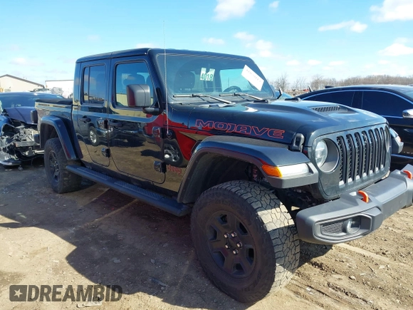 2021 Jeep Gladiator Mojave with VIN 1C6JJTEG9ML528964, listed as a IAAI auction lot 41879113 with 74,315 mi miles and . Bid and sale history available at DreamBid. Image 1.