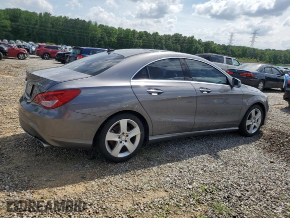 2016 Mercedes-Benz CLA 250 with VIN WDDSJ4GBXGN327433, listed as a Copart auction lot 54838455 with 93,941 mi miles and Salvage title. Bid and sale history available at DreamBid. Image 3.