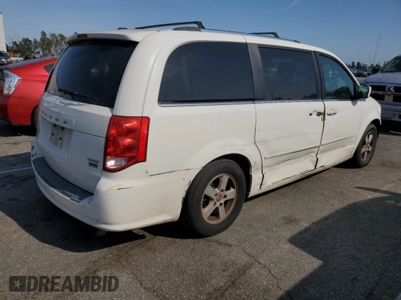 2011 Dodge Grand Caravan Crew with VIN 2D4RN5DG6BR680446, listed as a Copart auction lot 51855585 with 136,789 mi miles and Salvage Title. Bid and sale history available at DreamBid. Image 3.