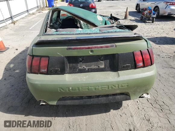 2000 Ford Mustang GT with VIN 1FAFP42X7YF185301, listed as a Copart auction lot 55126975 with 0 mi miles and Clean Title. Bid and sale history available at carsss.com. Image 6.