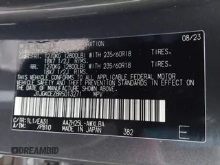 2024 Lexus NX with VIN JTJGKCEZ8R5013271, listed as a IAAI auction lot 41524068 with 33,017 mi miles. Bid and sale history available at carsss.com. Image 9.