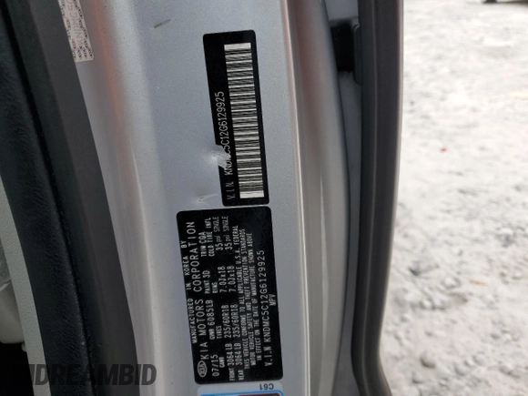 2016 Kia Sedona SX with VIN KNDMC5C12G6129925, listed as a Copart auction lot 86395504 with 195,000 mi miles and Salvage Title. Bid and sale history available at carsss.com. Image 13.