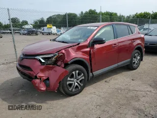 2018 Toyota RAV4 LE with VIN JTMBFREV2JD233808, listed as a Copart auction lot 59021235 with 71,430 mi miles and Salvage title. Bid and sale history available at DreamBid. Image 1.
