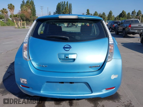 2015 Nissan LEAF S with VIN 1N4AZ0CP6FC330483, listed as a IAAI auction lot 42217559 with 35,216 mi miles and . Bid and sale history available at DreamBid. Image 17.