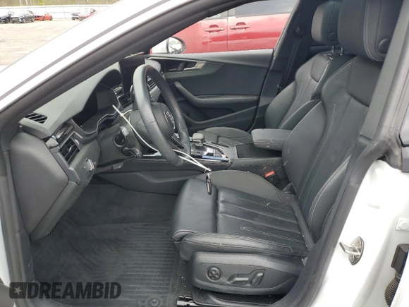 2022 Audi A5 Sportback S line Premium Plus z VIN WAUFACF59NA018118, wystawiony jako Copart lot #55637735 z przebiegiem 34 568 mil mil oraz Szkody całkowita. Historia ofert i sprzedaży dostępna na DreamBid. Obrazek 7.