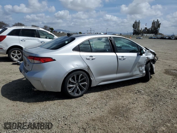 2022 Toyota Corolla SE with VIN 5YFS4MCE6NP129188, listed as a Copart auction lot 51492575 with 41,501 mi miles and Salvage Title. Bid and sale history available at DreamBid. Image 3.